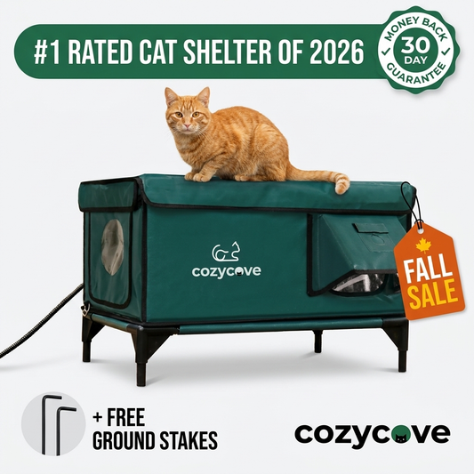 CozyCove™ - Insulated Heated Cat House